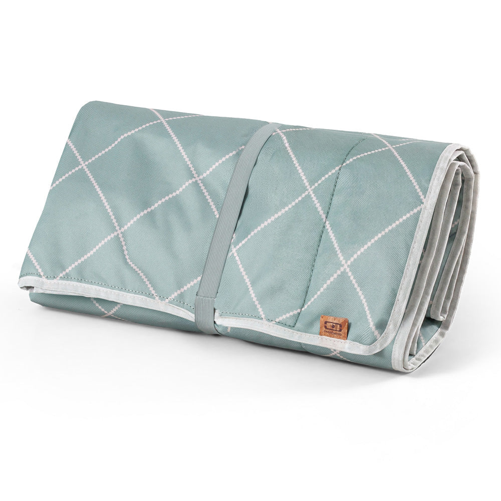Monbento Waterproof Picnic Blanket for Outdoor Meals - Green Natural