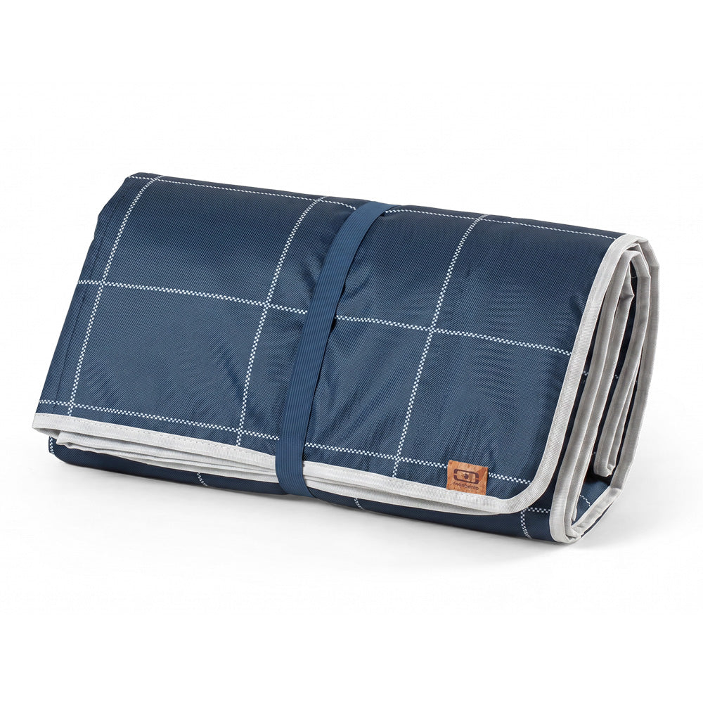 Monbento Waterproof Picnic Blanket for Outdoor Meals - Blue Natural
