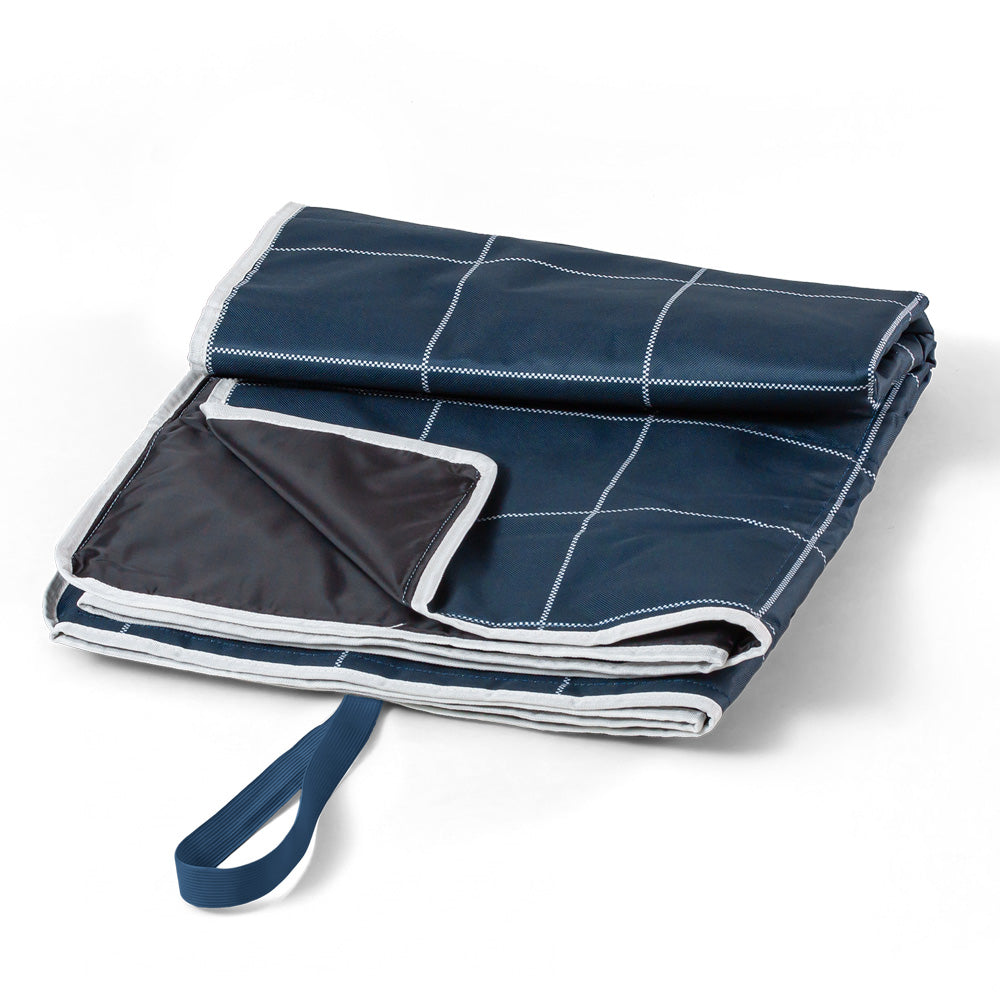 Monbento Waterproof Picnic Blanket for Outdoor Meals - Blue Natural
