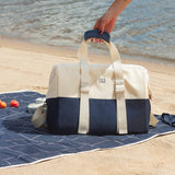 Monbento Waterproof Picnic Blanket for Outdoor Meals - Blue Natural