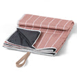 Monbento Waterproof Picnic Blanket for Outdoor Meals - Pink Moka