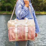 Monbento Waterproof Picnic Blanket for Outdoor Meals - Pink Moka