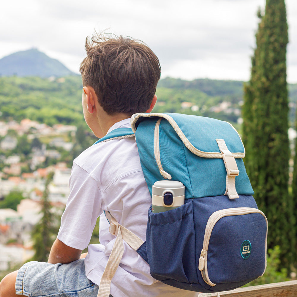 Monbento Mb Explorer Kids Insulated Backpack - Blue Infinity