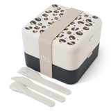 Monbento Flex 2 Compartment Lunch Box with Cutlery - Leopard