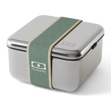 Monbento Mb Sense L Microwave-Safe Metal Lunch Box - Green Natural