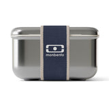 Monbento Mb Sense L Microwave-Safe Metal Lunch Box - Blue Natural