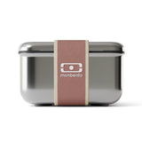 Monbento Mb Sense L Microwave-Safe Metal Lunch Box - Pink Moka