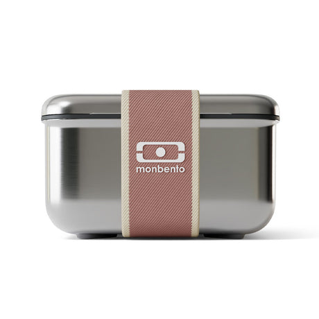 Monbento Mb Sense L Microwave-Safe Metal Lunch Box - Pink Moka