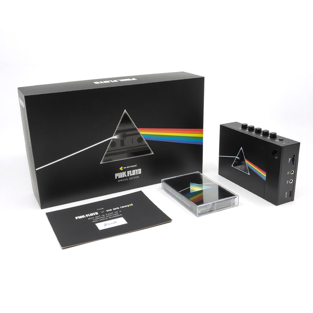 We Are Rewind x Pink Floyd Portable Cassette Player & Recorder - Limited Edition Box Set (w/ The Dark Side of the Moon Cassette)