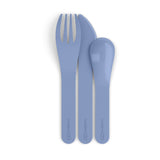 Monbento Mb Pocket Plastic Cutlery Set - Blue Infinity