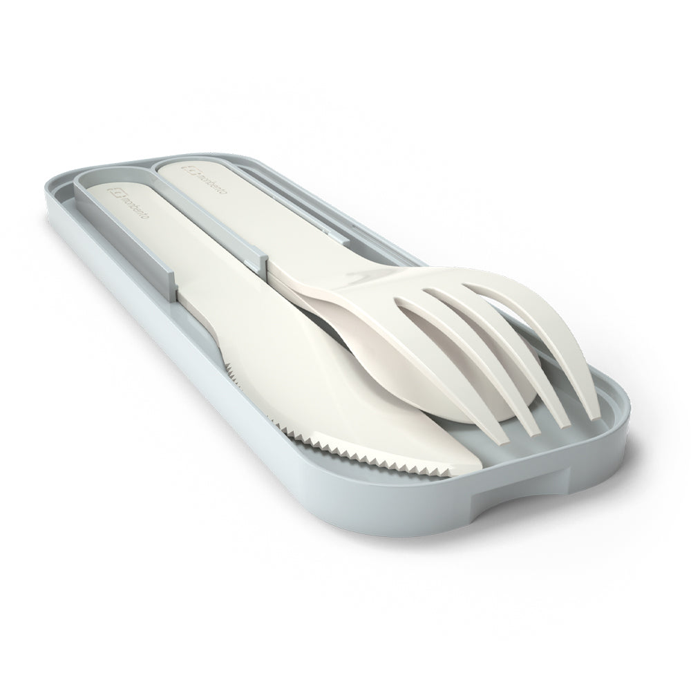 Monbento Mb Pocket Plastic Cutlery Set - Natural