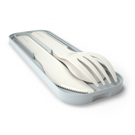 Monbento Mb Pocket Plastic Cutlery Set - Natural