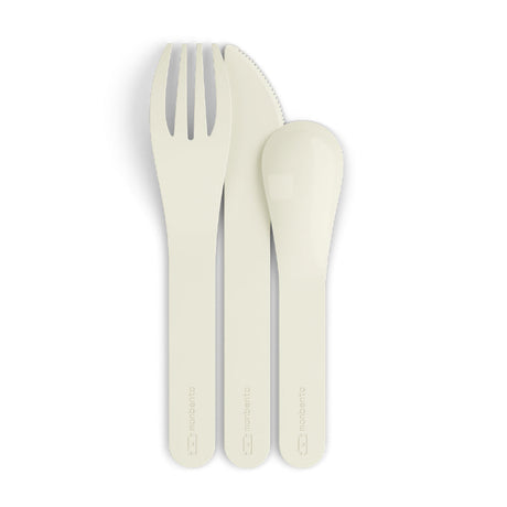 Monbento Mb Pocket Plastic Cutlery Set - Natural