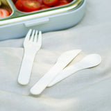 Monbento Mb Pocket Plastic Cutlery Set - Natural