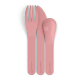 Monbento Mb Pocket Plastic Cutlery Set - Pink Blush