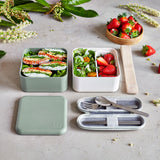 Monbento Mb Square Bento Box - Bi-Colour Green