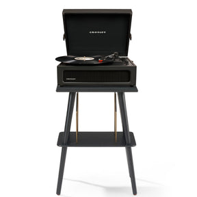 Crosley Voyager Bluetooth Portable Turntable + Stand Bundle - Black