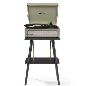 Crosley Voyager Bluetooth Portable Turntable + Stand Bundle - Sage
