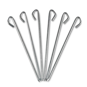 KELTY Basecamp Stake 6 Pack - High Strength Steel (25cm Tent Pegs)