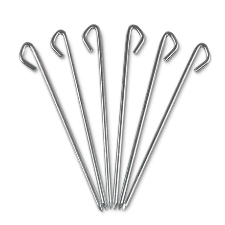 KELTY Basecamp Stake 6 Pack - High Strength Steel (25cm Tent Pegs)