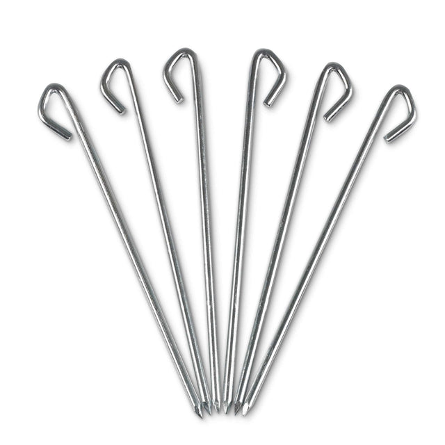 KELTY Basecamp Stake 6 Pack - High Strength Steel (25cm Tent Pegs)