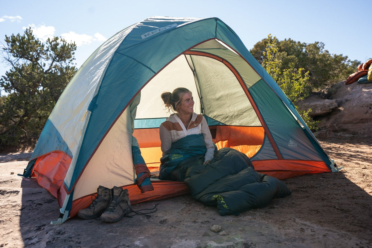 KELTY Discovery Basecamp 4 Person Camping Tent - 3-Season Family Tent w/ Quick Corners