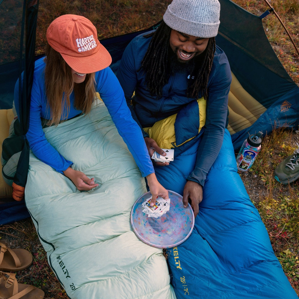 KELTY Cosmic Down 20 Sleeping Bag 550 Fill - Long Right Zip (3-Season -7°C Rated)