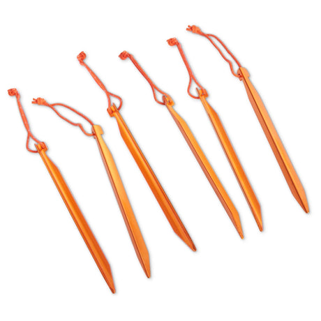 KELTY Feather Stake 6 Pack - 7001 Aluminium (16.5cm Lightweight Tent Pegs)