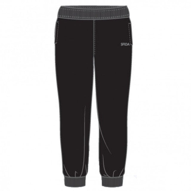 Sfida Elementary Kids Fleece Track Pants - Black (Childrens Trackies) - BLACK