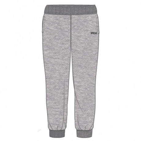 Sfida Elementary Kids Fleece Track Pants - Grey (Childrens Trackies) - GREY