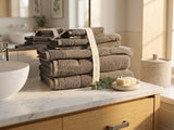 Renee Taylor Aireys 650 GSM Zero Twist Cotton Towels - Nickel (Bath, Hand & Face Towel/Bath Sheet & Bath Mat)