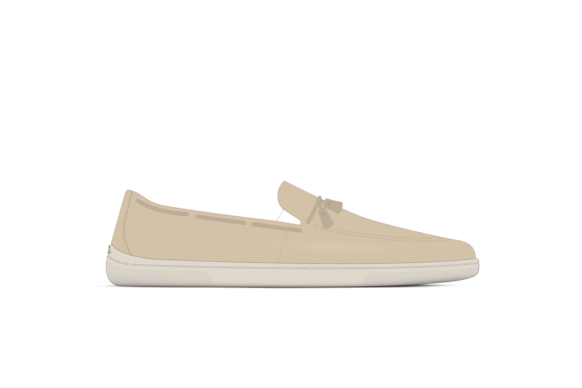Be Lenka Mens Portsiders Barefoot Moccasins - Beige