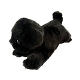 Bocchetta Puddles 28cm Floppy Pug Puppy Plush Toy - Black (Realistic Stuffed Animal Dog Gift)