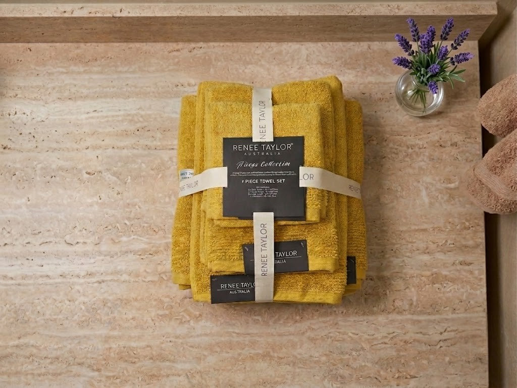 Renee Taylor Aireys 650 GSM Zero Twist Cotton Towels - Spice (Bath, Hand & Face Towel/Bath Sheet & Bath Mat)