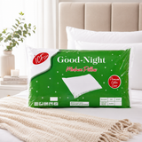 2x Standard Pure Cotton Plain Pillow - White (Twin Pack)