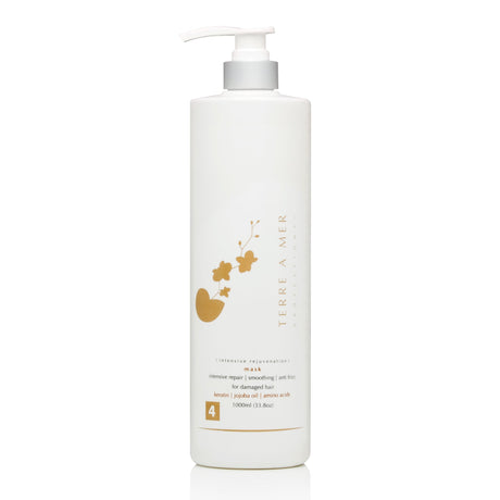 terreamer 1L Intensive Rejuvenation Keratin Hair Mask - Smoothing Anti-Frizz Repair (Jojoba Oil & Amino Acids)