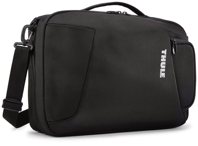 Thule Accent 17L Convertible Laptop Backpack - Black (2-in-1 Briefcase, 16" MacBook)