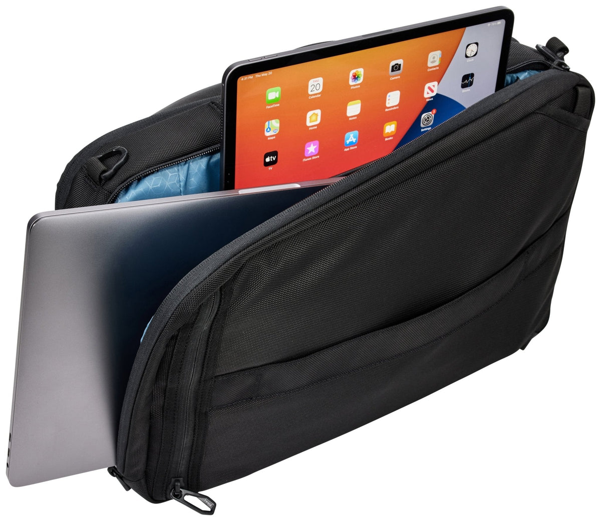 Thule Accent 17L Convertible Laptop Backpack - Black (2-in-1 Briefcase, 16" MacBook)