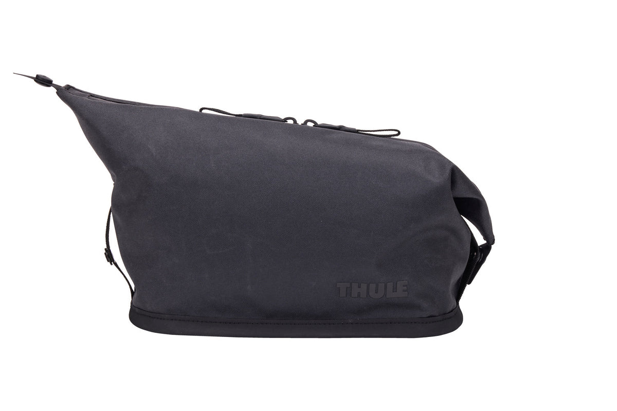 Thule Aion 5L Waxed Canvas Toiletry Bag - Black (TSA Travel Wash Pouch Organiser)