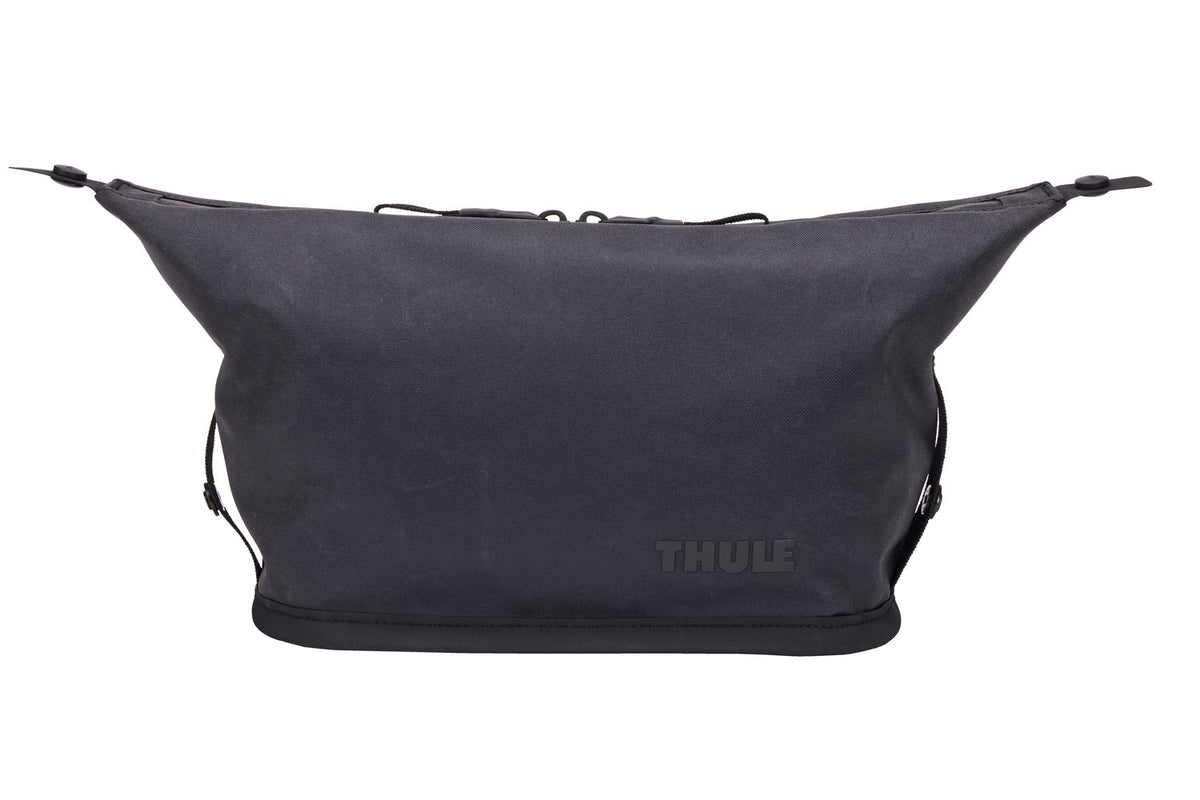 Thule Aion 5L Waxed Canvas Toiletry Bag - Black (TSA Travel Wash Pouch Organiser)