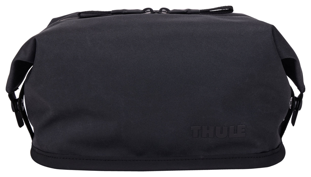 Thule Aion 5L Waxed Canvas Toiletry Bag - Black (TSA Travel Wash Pouch Organiser)