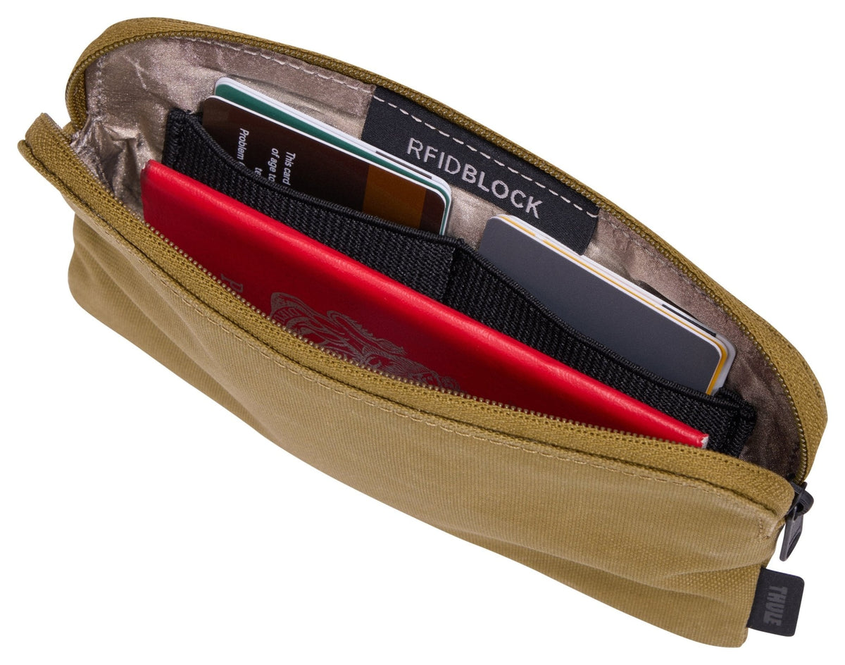 Thule Aion 2-in-1 Travel Organiser - Nutria (RFID Passport Wallet & Tech Pouch)