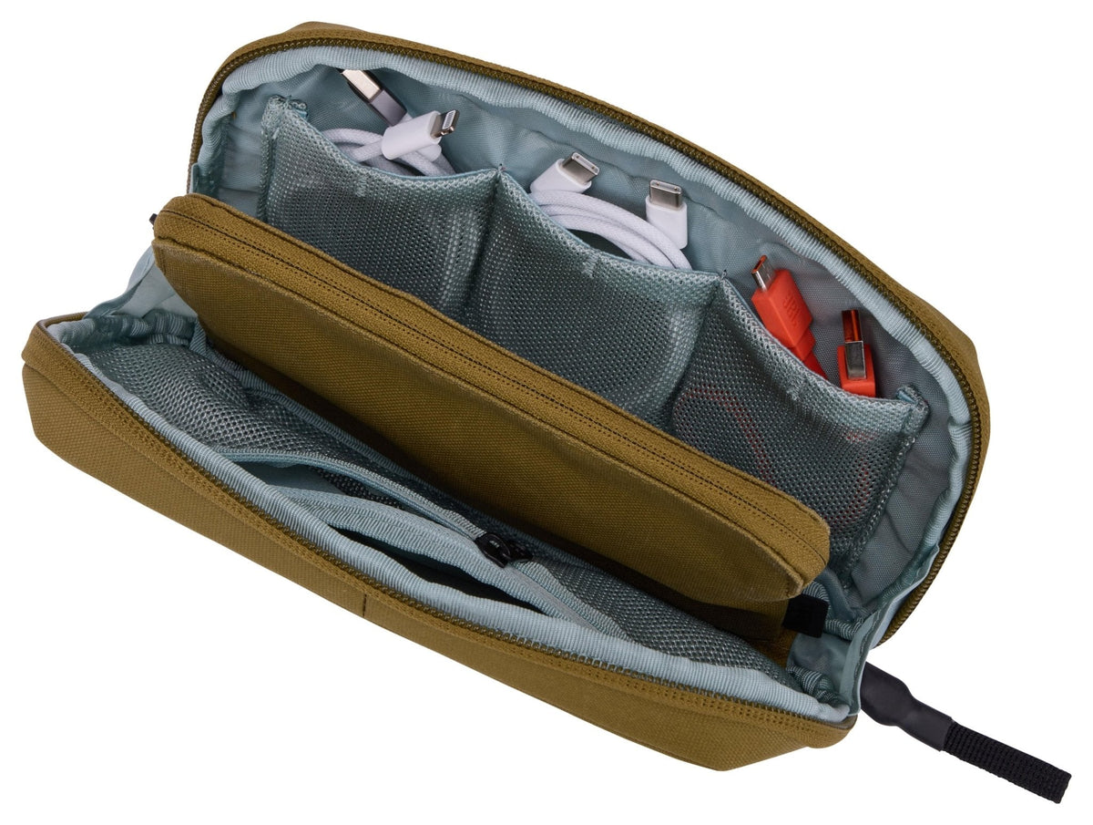 Thule Aion 2-in-1 Travel Organiser - Nutria (RFID Passport Wallet & Tech Pouch)