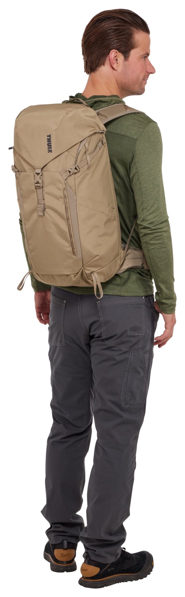 Thule AllTrail 25L Hiking Daypack - Faded Khaki (Outdoor Backpack w/ Rain Cover)