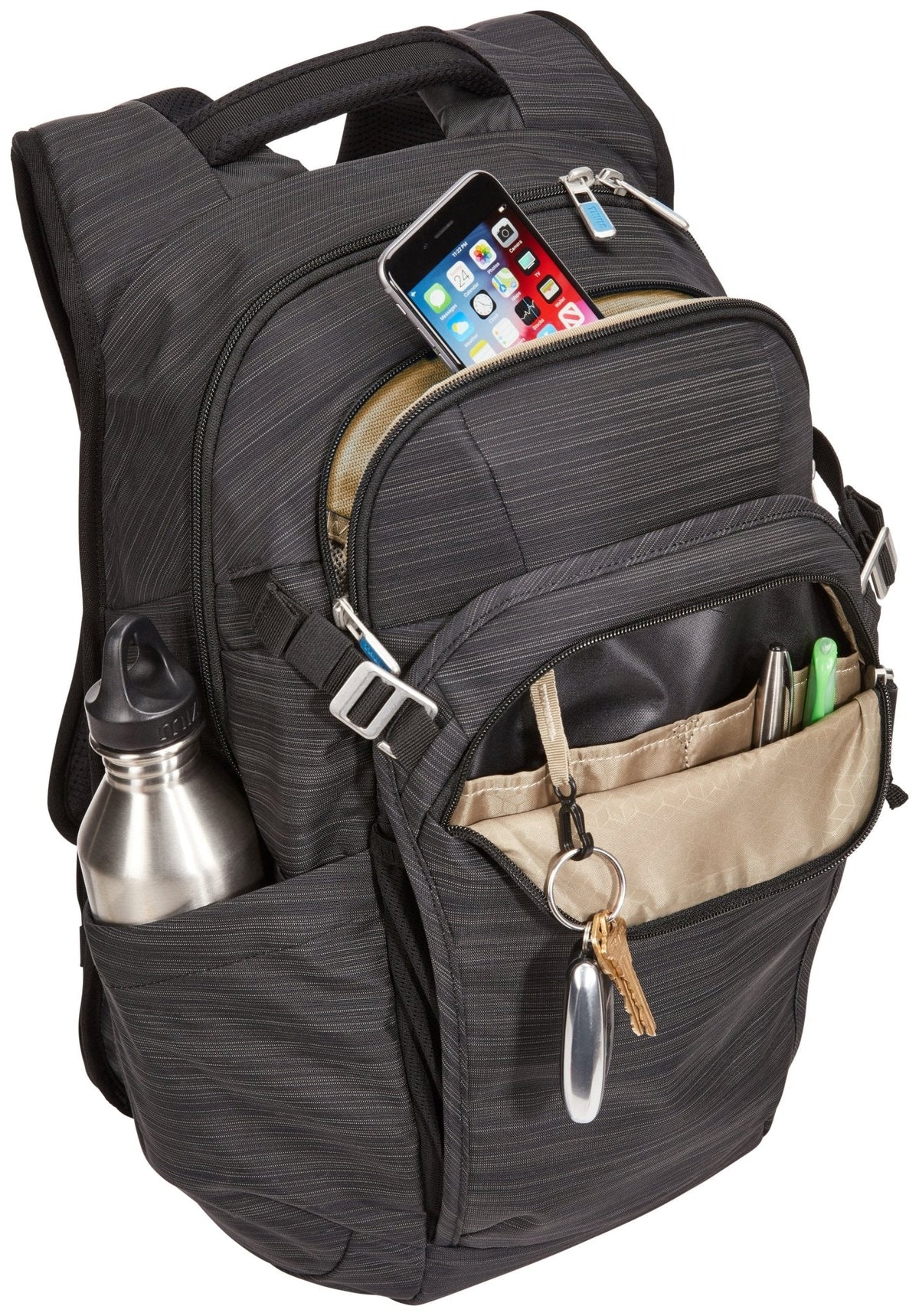 Thule Construct 24L Laptop Backpack - Black (w/ 15.6" Laptop & 10.5" Tablet Pockets)