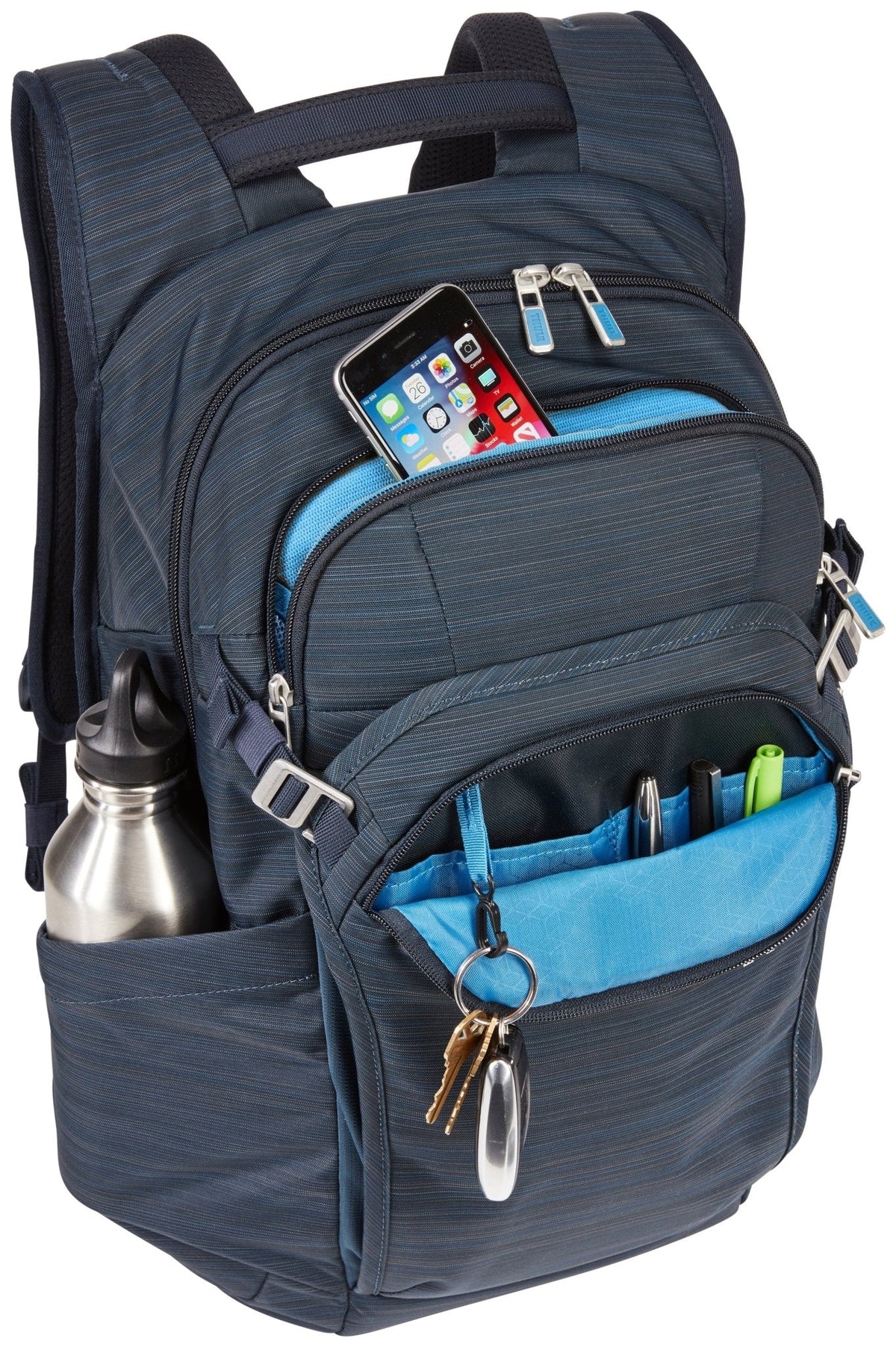 Thule Construct 24L Laptop Backpack - Carbon Blue (w/ 15.6" Laptop & 10.5" Tablet Pockets)