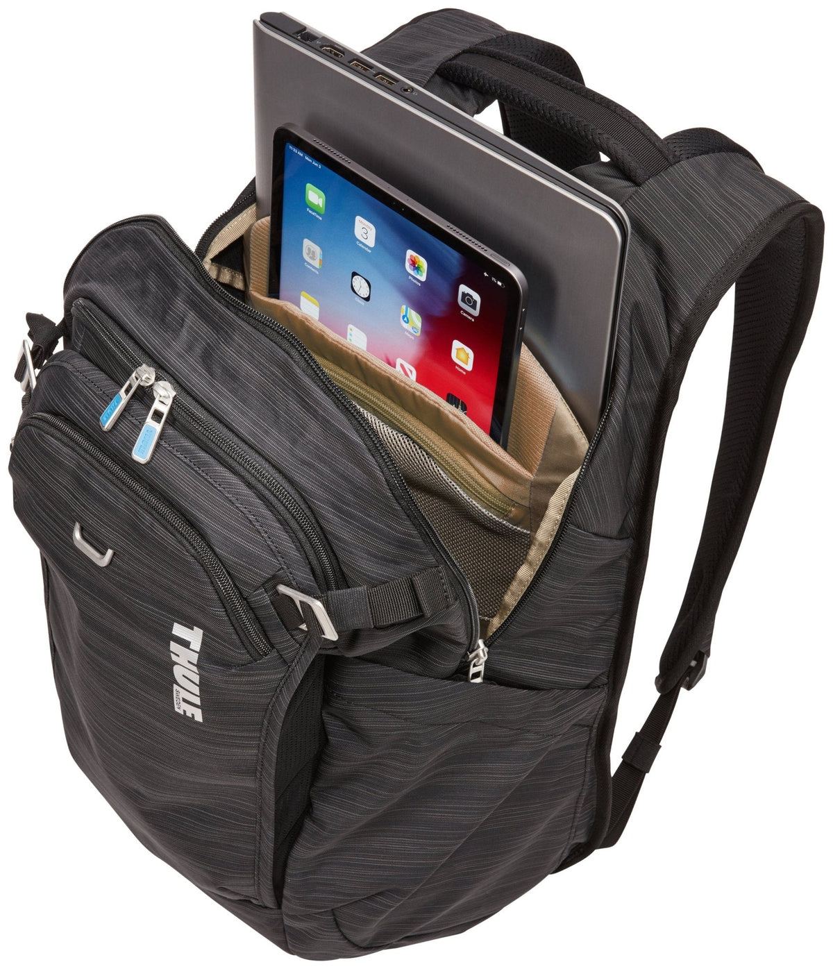Thule Construct 24L Laptop Backpack - Black (w/ 15.6" Laptop & 10.5" Tablet Pockets)