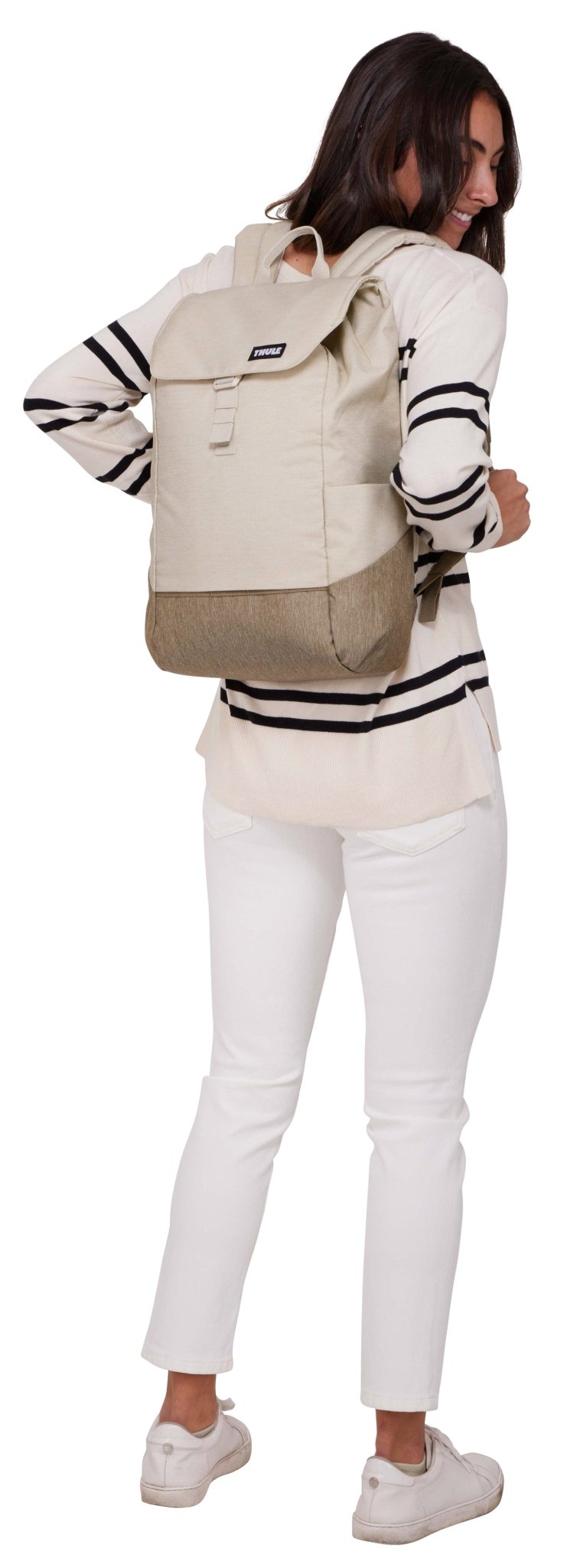 Thule Lithos 16L Laptop Backpack - Pelican Grey/Faded Khaki (w/ 16" MacBook Pocket)