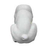 Urban Attitude Maggie French Bulldog Resin Planter - Matte White (Sculptural Plant Pot)