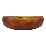 Urban Attitude GAB Extra Large Decorative Resin Bowl - Burnt Amber (59.5cm W x 12.5cm H)